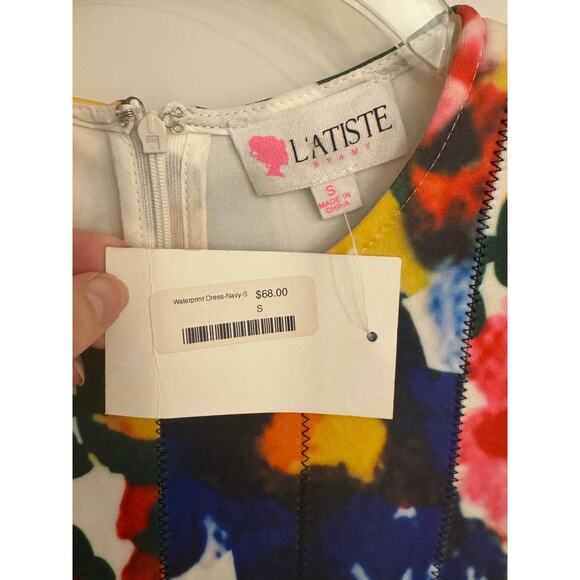 L’atiste by Amy | Waterprint Floral Dress – Size Small – NWT - Picture 4 of 6